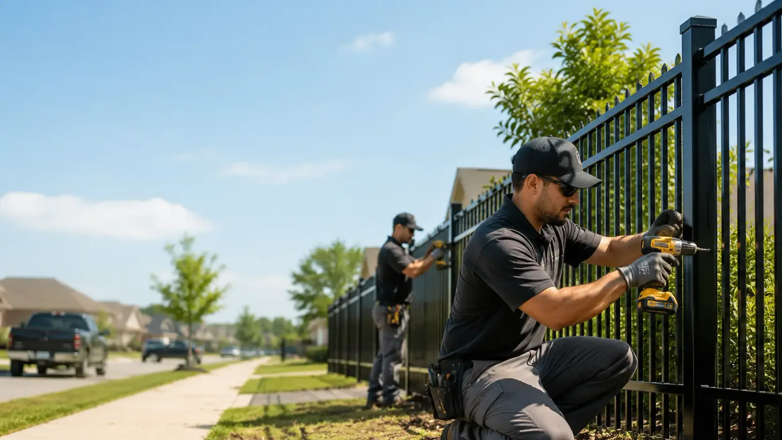 Metal Fence Installation in Roanoke, LA